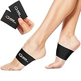 Copper Compression Copper Arch Support - 2 Plantar Fasciitis Braces/Sleeves. Foot Care, Heel Spurs, Feet Pain Relief, Flat & Fallen Arches, High Arch, Flat Feet. (1 Pair Black - One Size Fits All),2 Count (Pack of 1)