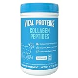 Vital Proteins Grass Fed Collagen Peptides Powder, Supports Hair, Skin, Nails, Bones, and Joints Health, Hydrolyzed Peptides - Zero Sugar, Unflavored, 9.33oz