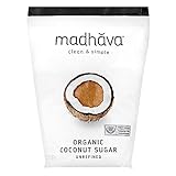 MADHAVA Organic Coconut Sugar 3 Lb. Bag (Pack of 1), Natural Sweetener, Sugar Alternative, Unrefined, Sugar for Coffee, Tea & Recipes, Vegan, Organic, Non GMO
