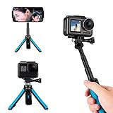 TELESIN Handheld Selfie Stick Extendable Tripod Stand Mount Monopod Pole for GoPro Hero 8 Hero 7 Hero 6 Hero 5 Hero 4, Session 4/5, DJI Osmo Action, Osmo Pocket and More Action Cameras