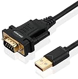OIKWAN USB to RS232, USB Serial Adapter with FTDI Chipset,USB 2.0 to Male DB9 Serial Cable for Windows 11,10, 8, 7, Vista, XP, 2000, Linux and Mac OS(6ft)…