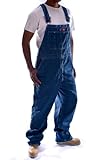 Dickies mens Denim Bib overalls and coveralls workwear apparel, Stone Washed, 36W x 30L US