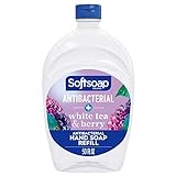 Softsoap Antibacterial Liquid Hand Soap Refill, White Tea & Berry Scented Hand Soap, 50 Ounce