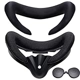 HUIUKE Face Cushion Pad and Facial Interface Set for Quest 2 | Removable Facial Interface Frame & Two Foam Face Covers Replacement & Anti-Leakage Nose Pad & Lens Cover