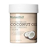 NatureWell Extra Virgin Coconut Oil Moisturizing Cream for Face & Body, 16 oz. | Adds Intensive Hydration to Dry & Sensitive Skin