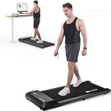 DeerRun Walking Pad, Under Desk Treadmill 2 in1, Mini Treadmill with Remote Control, Walking Pad Treadmill Under Desk, Treadmills for Home Office Under Desk, Installation-Free