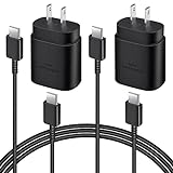 USB C Charger, 25W Samsung Super Fast Charger with Type C Charger Cable 6ft Type C Charger Fast Charging for Samsung Galaxy S23 Ultra/S23/S23+/S22/S22 Ultra/S22+/S21 Ultra/S20 Ultra/Note 20