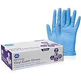 Med PRIDE NitriPride Nitrile-Vinyl Blend Exam Gloves, Medium 100 - Powder Free, Latex Free & Rubber Free - Single Use Non-Sterile Protective Gloves for Medical Use, Cooking, Cleaning & More