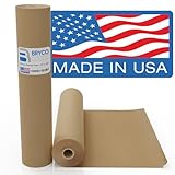 Bryco Goods Brown Butcher Paper Roll, 18 Inch x 100 Feet, Unbleached, Uncoated, Unwaxed, Food-Grade Kraft Paper for BBQ, Smoking, Grilling and Wrapping Meat