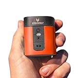 ETENWOLF AIR 3 Air Pump for Inflatables with 2600 mAh Battery & Camping Light, Ultra-Fast and Mini Electric Air Pump, Inflate Deflate for Air Mattress, Pool Floats, Vacuum Storage Bags, Vivid Orange