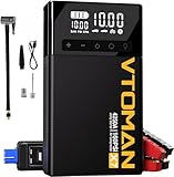 VTOMAN X7 Jump Starter with Air Compressor, 4250A Portable Car Jumper with 160PSI Digital Tire Inflator,12V Lithium Battery Charger Booster Box with Type-C Quick Charge (Up 10L Gas/10L Diesel Engine)