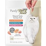 Purina Fancy Feast Natural Cat Treats Variety Pack, Purely Natural - (5) 10 ct. Pouches