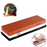 BearMoo Whetstone Premium 2-IN-1 Sharpening Stone 3000/8000 Grit Waterstone Kit - Knife Sharpener Stone Safe Honing Holder Silicone Base Included, Polishing Tool for Kitchen, Hunting and Pocket Knives