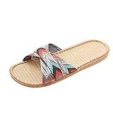 Yuanjay Sandal for Women Slingback Summer Flats Wedge Sandals Open Toe Anti Slip Beach Comfort Walking Slippers Slides Shoes