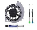 ElecGear Replacement Internal Cooling Fan for PS4 CUH-1xxx – CPU Heatsink Cooler, Arctic MX-2 Thermal Compound Paste, TR9 Torx Security, PH1 Screwdriver Repair Tool Kit for PlayStation 4 Console