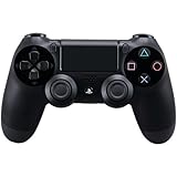 DualShock 4 Wireless Controller for PlayStation 4 , television- Jet Black (Renewed)