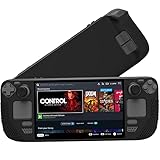 Steam Deck Case for Steam Deck New Model 2022,Anti-Slip Soft Silicone Shockproof Protective Cover, Ergonomic Grip Case Console 7.0', Black