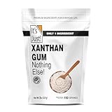 It's Just - Xanthan Gum, 8oz, Batch Tested Gluten Free, Keto Baking, Non-GMO, Thickener for Sauces, Soups, Dressings, Packaged in USA