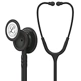 3M Littmann Classic III Monitoring Stethoscope, Black Edition Chestpiece, Black Tube, 27 inch, 5803