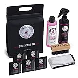 Pink Miracle Shoe Care Kit - Includes 8 oz. Shoe Cleaner and Brush, The Protector Sneaker Repellent Spray, Shoe Cleaning Wipes (5), and a Microfiber Towel