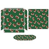 Rugby American Football Decal Stickers Cover Skin Full Wrap FacePlate Stickers Compatible with PS4 for PS4 Slim