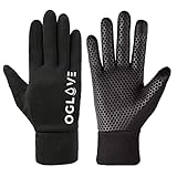 OGLOVE Waterproof Thermal Sports Gloves for Kids, Touchscreen Sensitive Field Gloves for Football, Soccer, Rugby, Mountain Biking, Cycling, Running, Lacrosse and More, Kids Large 11-12Y