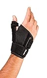Mueller Sports Medicine Adjust-to-Fit Thumb Stabilizer, For Men and Women, Black, One Size Fits Most, arthritis