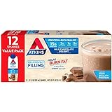 Atkins Gluten Free Protein-Rich Shake, Milk Chocolate Delight, Keto Friendly (Pack of 12), 11 Fl Oz