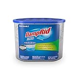 DampRid Fragrance Free Disposable Moisture Absorber with Activated Charcoal, 18 oz., 3 Pack, Moisture Absorber & Odor Remover, Lasts Up To 60 Days, No Electricity Required