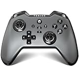 TERIOS Switch Controller, (No Drift) Wireless Pro Controller with Hall Effect Sensor Joystick No Deadzone Enhanced NFC Linear Motor Upgraded Switch Remote Compatible with Nintendo Switch/Oled/Lite/PC (Grey)