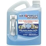 Wet & Forget Outdoor Moss, Mold, Mildew, & Algae Stain Remover Multi-Surface Cleaner, Ready to Use, 64 Ounce