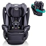 Evenflo Revolve360 Extend All-in-One Rotational Car Seat with Quick Clean Cover (Revere Gray)