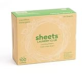 Sheets Laundry Club - As Seen on Shark Tank - Laundry Detergent - (Up to 100 Loads) 50 Laundry Sheets- Fresh Linen Scent - No Plastic Jug - New Liquid-Less Technology - Lightweight - Easy To Use -