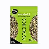 Wonderful Pistachios, No Shells, Roasted & Salted Nuts, 24oz Resealable Bag