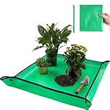 Onlysuki Repotting Mat for Indoor Plant Transplanting Control Mess, 26.8'X26.8' Waterproof Succulent Potting Mat Square Planting Tray Soil Change Mat Gardening Gifts for Plant Lovers