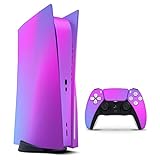 Design Skinz Neon Holographic V1 - Full-Body Cover Wrap Decal Skin-Kit Compatible with The Sony Playstation 5 Console (Disc Drive)
