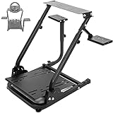 Hottoby Steering Wheel Stand 34'' Height Adjustable for Support The Installation of Handbrake,fits for Logitech G25 G27 G29 fits for Thrustmaster Gaming Wheel Stand, Steering Wheel,Wheel and Pedals Not Included