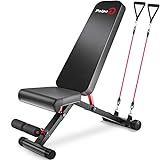 Pelpo Adjustable Weight Bench, Folding Weight Lifting Bench, Workout Bench for Home, Incline/Decline Bench for Full Body Workout, Strength Training Benches, Max Load 660lbs