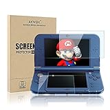 AKWOX (4-Pack) Screen Protector for Nintendo 3DS XL, HD Clear Crystal PET Screen Protective Filter for Nintendo 3DS XL with Anti-Bubble and Anti-Fingerprint