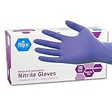 MedPride Powder-Free Nitrile Exam Gloves, Large, Large (Pack of 100)