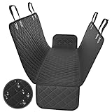 Active Pets Dog Car Seat Cover for Back Seat. Dog Hammock for Cars - Waterproof Pet Seat Cover for Trucks and SUVs, Nonslip and Durable - Black, Standard