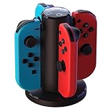 Joycon Charging Dock for Switch Controller, Switch Accessories Compatible Switch Joycon,4 in 1 Charger with a Micro-USB Cord-HONCAM