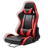 Anman PVC Racing Simulator Game Esports Seat with Neck Pillow and Lumbar Includes Standard seat Double Lock Sliding Module