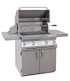 Solaire 30-Inch InfraVection Natural Gas Cart Grill with Rotisserie Kit, Stainless Steel