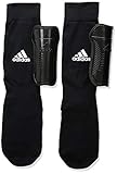 adidas Unisex-Child Performance Youth Sock Shin Guards, Black/White, Small