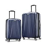 Samsonite Centric 2 Hardside Expandable Luggage with Spinners | True Navy | 2PC SET (Carry-on/Medium)