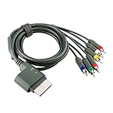 TRADERPLUS 6ft Component HDTV Video & RCA Stereo AV Cable Cord for Microsoft Xbox 360 / Xbox 360 Slim