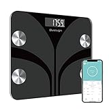 Scale for Body Weight and Fat Percentage, Bveiugn Digital Accurate Bathroom Smart Scale LED Display, 13 Body Composition Analyzer Sync Weight Scale BMI Health Monitor Sync Fitdays App - 400lb