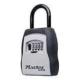 Master Lock Key Lock Box, Outdoor Lock Box for House Keys, Key Safe with Combination Lock, 5 Key Capacity