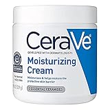 CeraVe Moisturizing Cream | Body and Face Moisturizer for Dry Skin | Body Cream with Hyaluronic Acid and Ceramides | Hydrating Moisturizer | Fragrance Free Non-Comedogenic | 19 Ounce